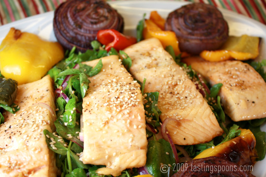 salmon watercress salad