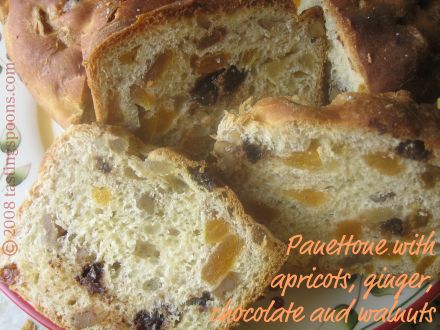 panettone slices, hot out of the oven