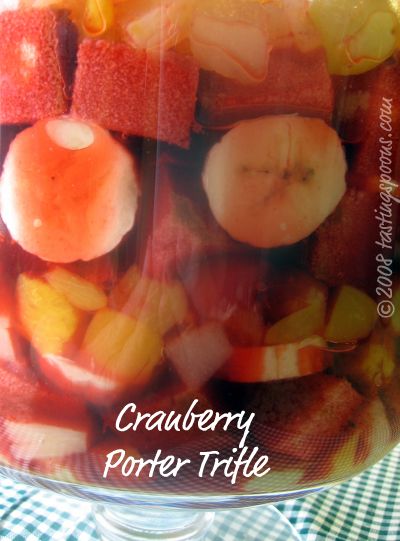 cranberry porter trifle