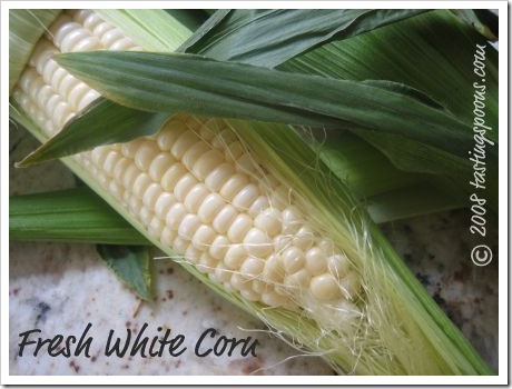 fresh white corn
