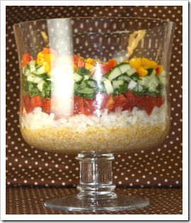 layered salad peppers small