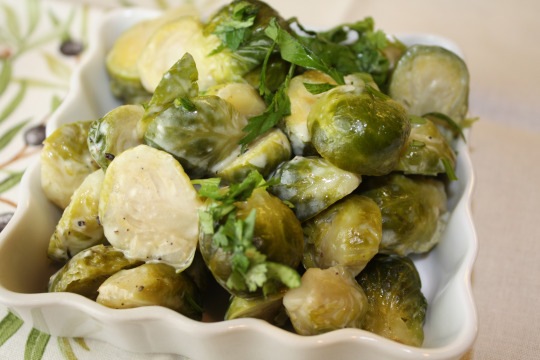 brussels sprouts with cream