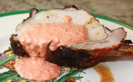 pork roast plated
