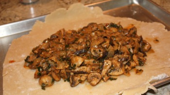 mushroom galette pastry