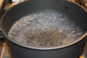 steep chicken boiling water