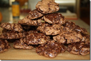 choc pudd cookies stack