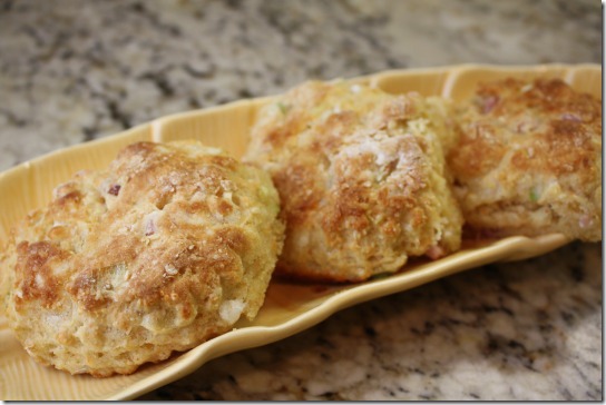ham goat cheese biscuits