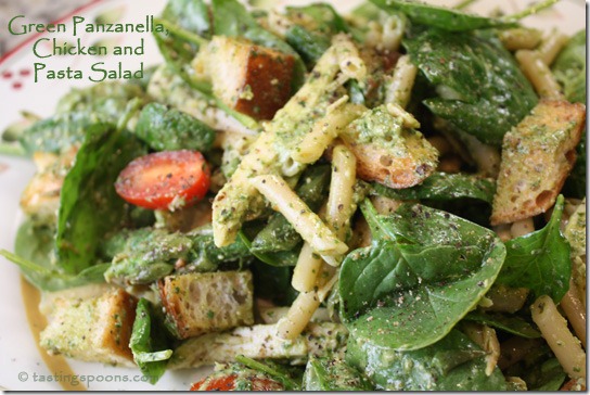green-panzanella-salad