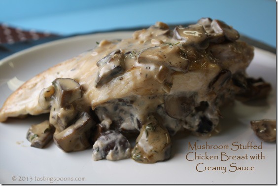 mushroom_stuffed_chicken_breast_creamy_sauce