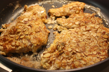 almond_crusted_chicken_frying
