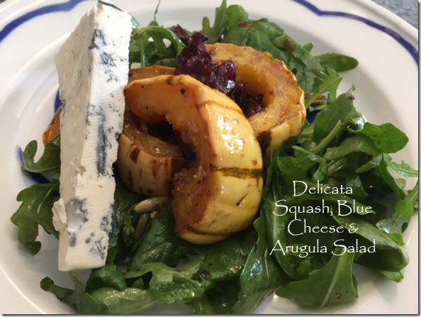 delicata_squash_blue_arugula_salad